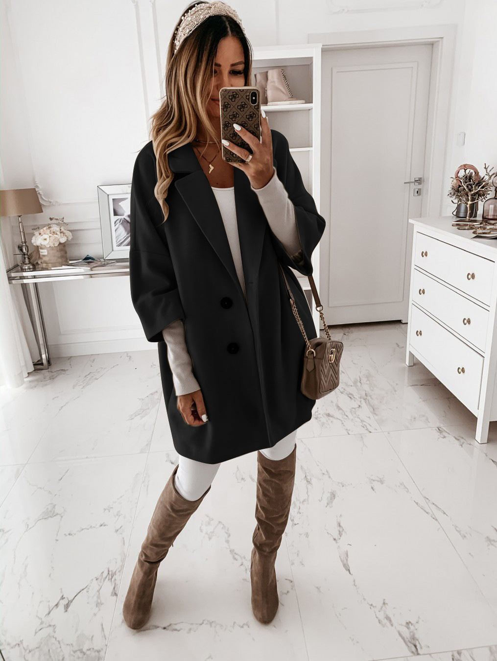 Blanche | Manteau en Laine Tendance