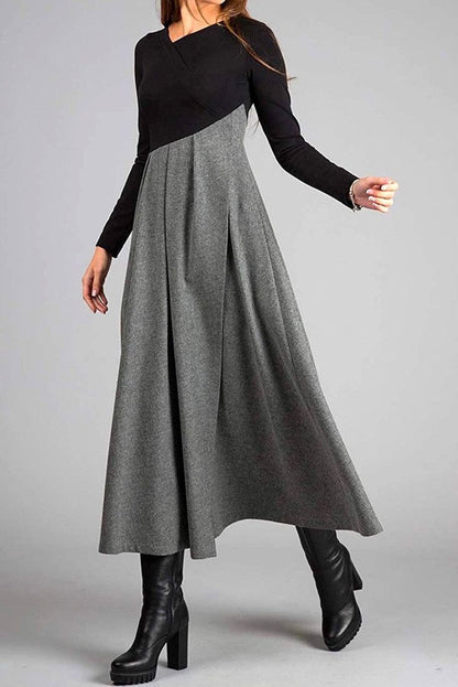 Vina | Robe maxi à manches longues